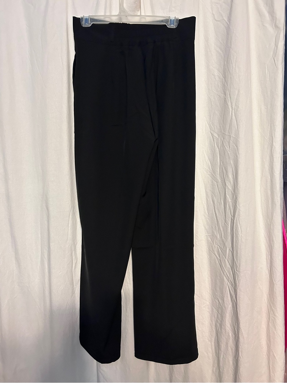 Women's Black Pull-On Straight Leg Trousers
